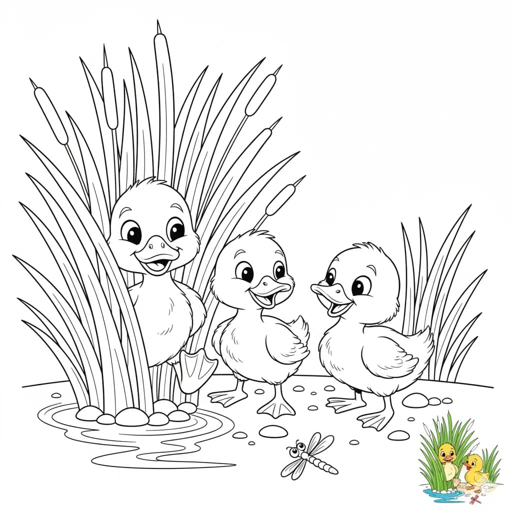🦆 DUCK COLORING BOOK FOR KIDS