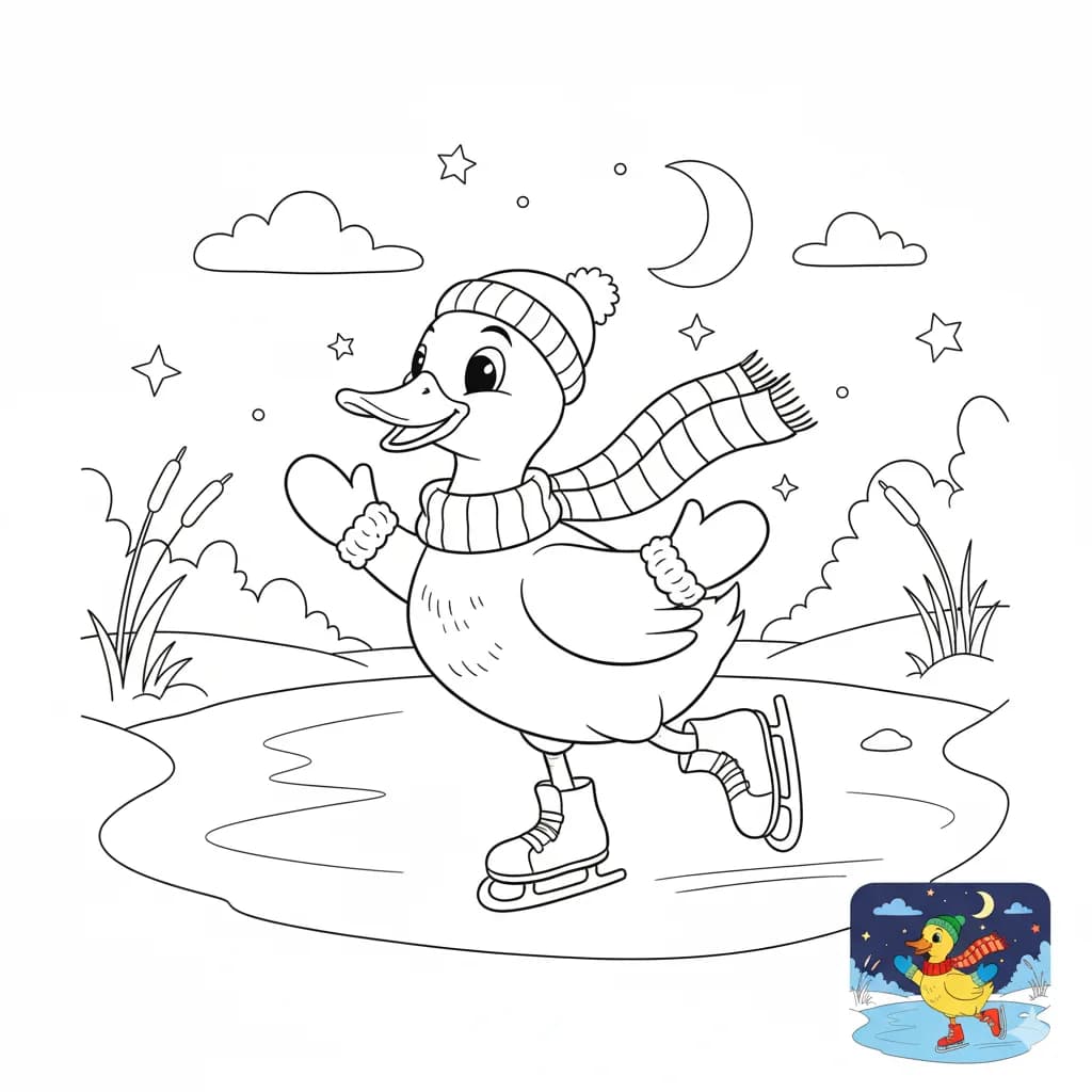 🦆 DUCK COLORING BOOK FOR KIDS