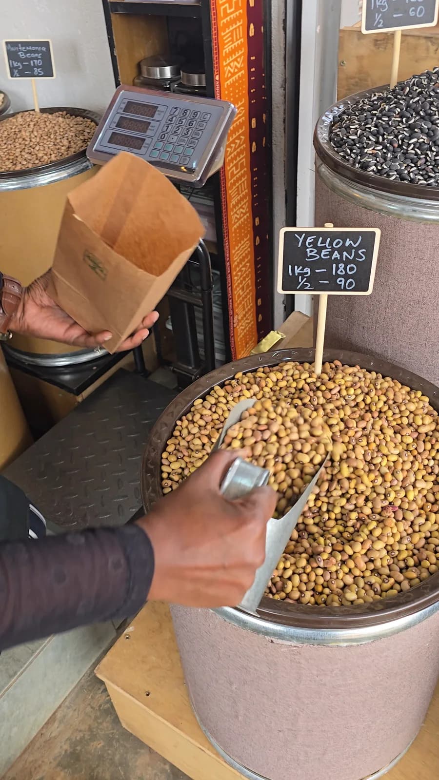 Yellow beans per kg