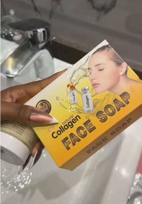 Natural Collagen Face Soap - Brightening & Anti-Aging - For All Skin Types