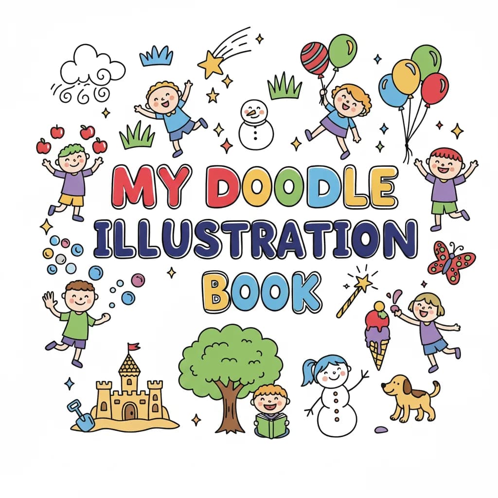 🖍️ DOODLES FUN ACTIVITY BOOK FOR KIDS